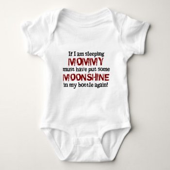 Baby Redneck Moonshine In The Bottle Baby Bodysuit by RedneckHillbillies at Zazzle