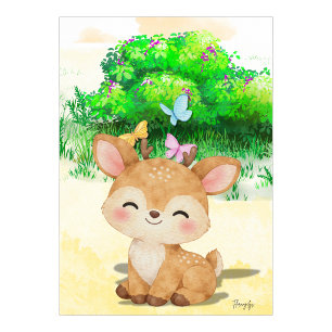 Baby Reindeer Wall art Printable poster