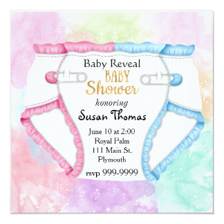 diaper shower invitation