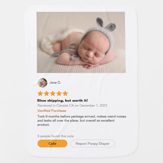 Baby Review Blanket (Front)