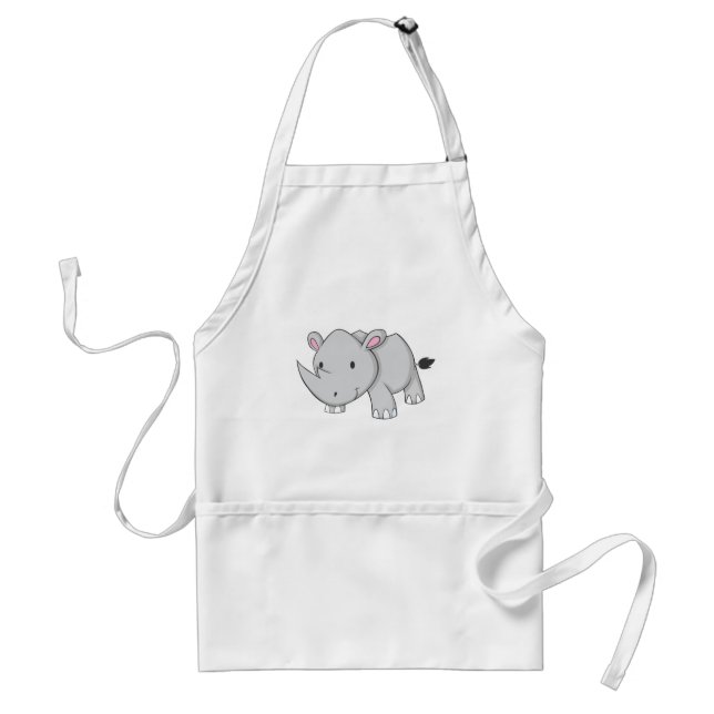 Baby Rhino Adult Apron (Front)