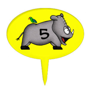 Baby Rhino Cake Topper