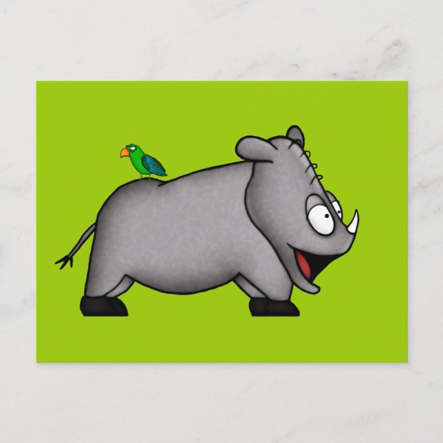 Baby Rhino Postcard (Front)