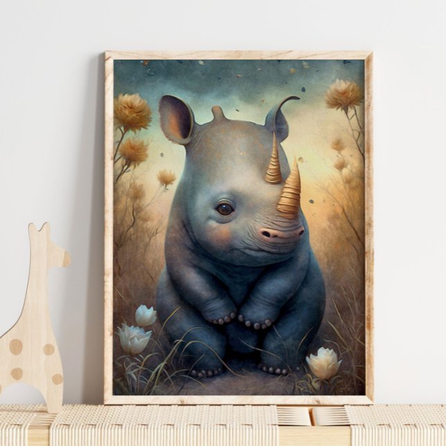 Baby Rhinoceros African | Rhinoceros Wall Print (Creator Uploaded)