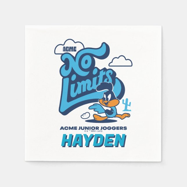 Baby ROAD RUNNER™ - No Limits Napkins (Front)