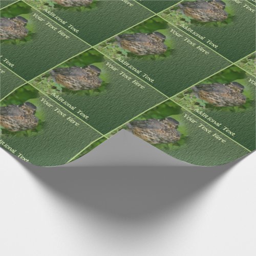 Baby Robin Fledgling Bird Nature Personalized Wrapping Paper