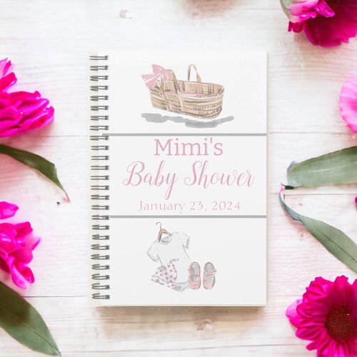 Baby Romper Hat Shoes Girl Baby Shower Gift List Notebook