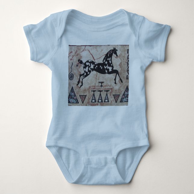 Baby Romper--Indian Pony Baby Bodysuit (Front)