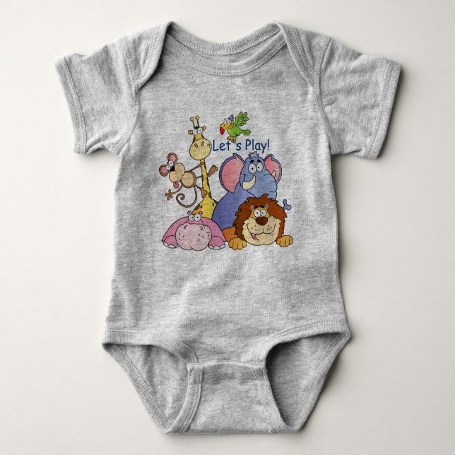 Baby Romper--Let's Play! Bodysuit (Front)