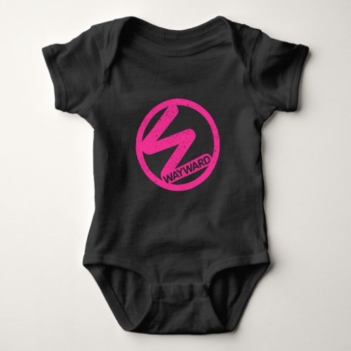 Baby Romper Pink Wayward Logo 