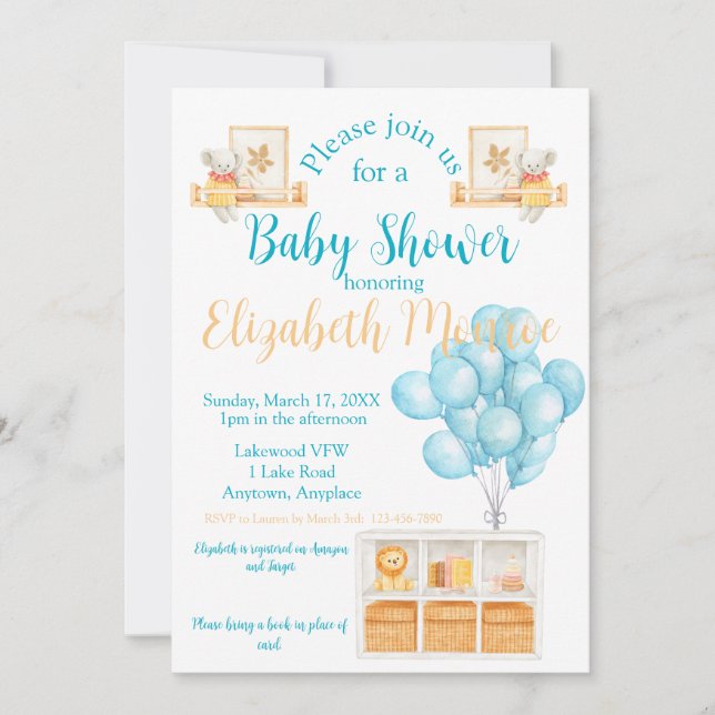Baby Room Baby Shower Invitation (Front)
