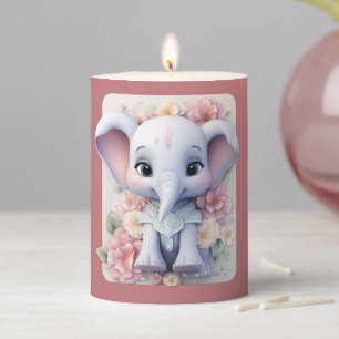 Baby Room / Babyshower Pillar Candle