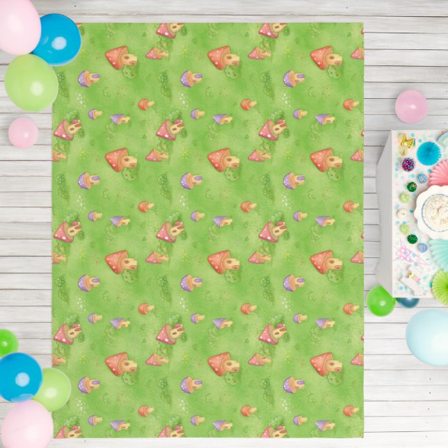 Baby Room Carpet Mushroom village Rug (Insitu (Birthday))