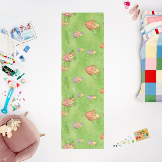 Baby Room Carpet Mushroom village Runner (Insitu (Babyroom))