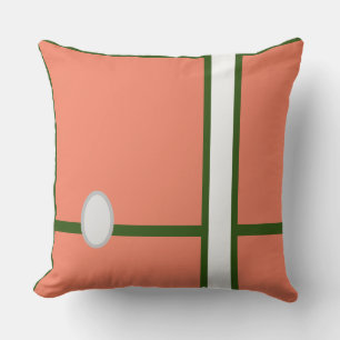 Baby Room CUTE _ SALMON,GREEN,RMDESIGNFLO55 Throw Pillow