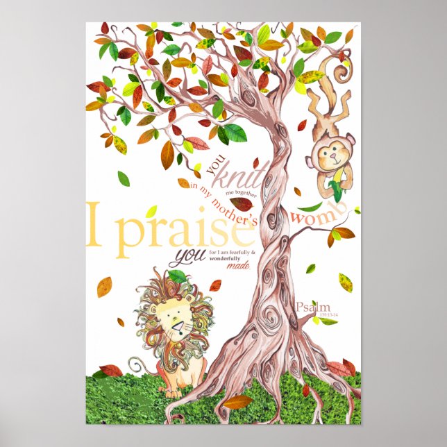 Baby Room Poster: Psalm 139: 13-14 Poster (Front)