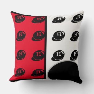 Baby RoomCUTE _RED,WHITE,BLACK,GRAY RMDESIGNFLO55 Throw Pillow