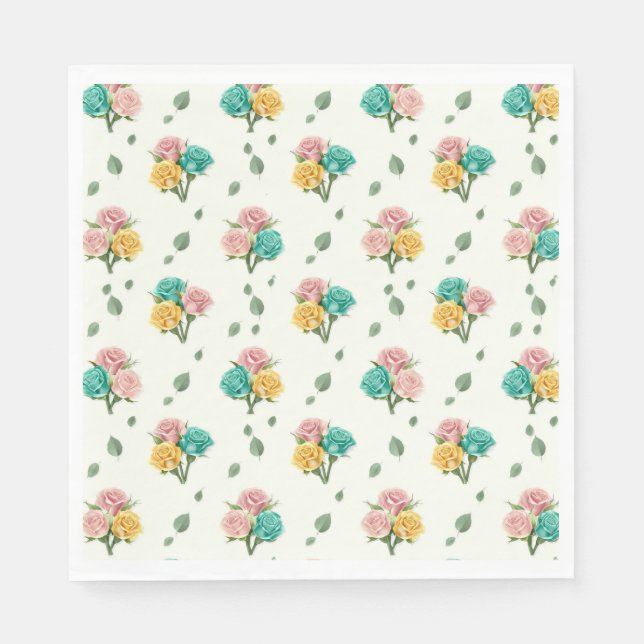 Baby Rose Tips  Napkins (Front)