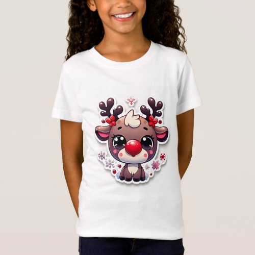 Baby Rudolph the Red Nose Reindeer Christmas Gift  T_Shirt