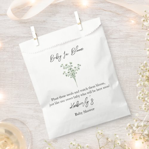 Baby’s Breath | Baby In Bloom Seeds Baby Shower Favor Bag