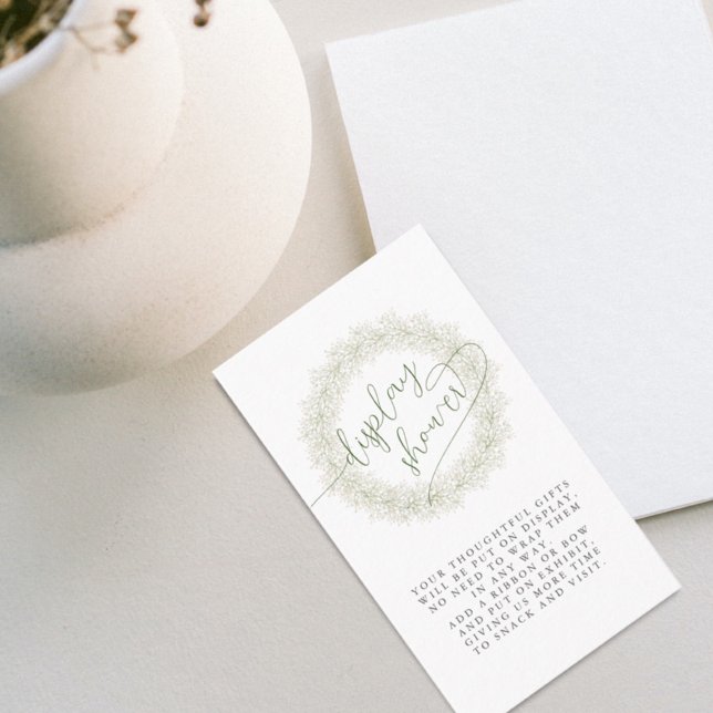 Baby’s Breath Display Shower Floral Bridal Shower Enclosure Card (Creator Uploaded)