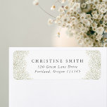 Baby’s Breath Wreath Winter Minimal Return Address Label<br><div class="desc">Baby’s Breath Wreath Winter Minimal Return Address label. Matching items available.</div>