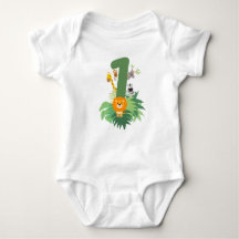 Baby’s First Birthday Bodysuit – Wild One Jungle T