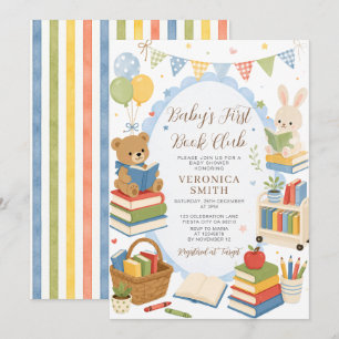 Baby’s First Book Club Storybook Baby Shower  Invitation