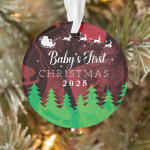 Baby’s First Christmas 2025 Personalized Ornament