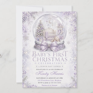 Baby’s First Christmas Celebration Baby Shower Invitation