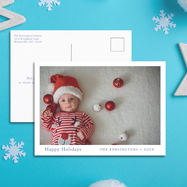 Baby’s First Christmas Custom Photo Postcard (Baby’s First Christmas Custom Photo Postcard)