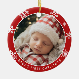 Baby’s First Christmas Double Sided Photo Ornament