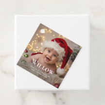 Baby’s First Christmas Elegant Photo Keepsake