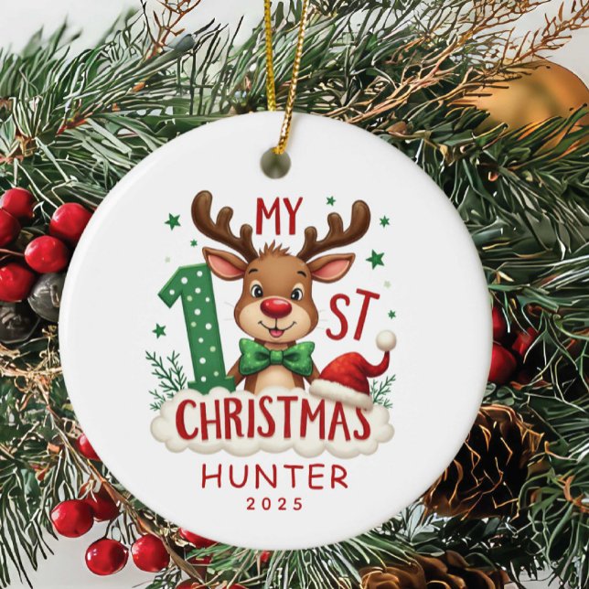 Baby’s First Christmas Personalized ornament (Creator Uploaded)