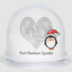 Baby’s First Christmas – Santa Penguin Snow Globe