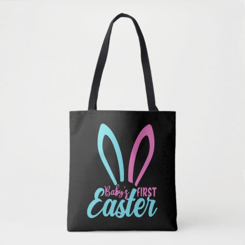 baby s first easter tote bag