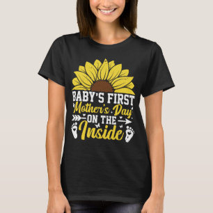 Baby’s First Mother’s Day on the Inside Funny Mom T-Shirt