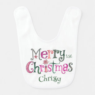 Baby’s first wonderful Christmas Baby Bib