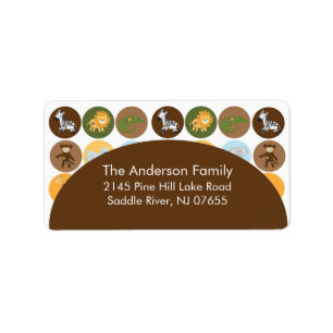 Baby Safari Jungle Address Label