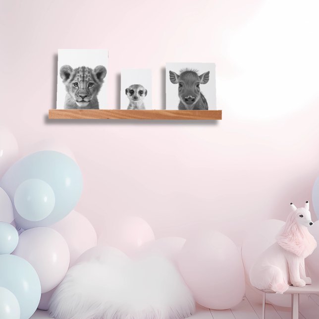 Baby Safari Jungle Animals Nursery Meerkat Lion  Picture Ledge (Creator Uploaded)