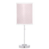 Baby Safari Pink Sleepy Giraffe Nursery Art Gift Table Lamp (Back)