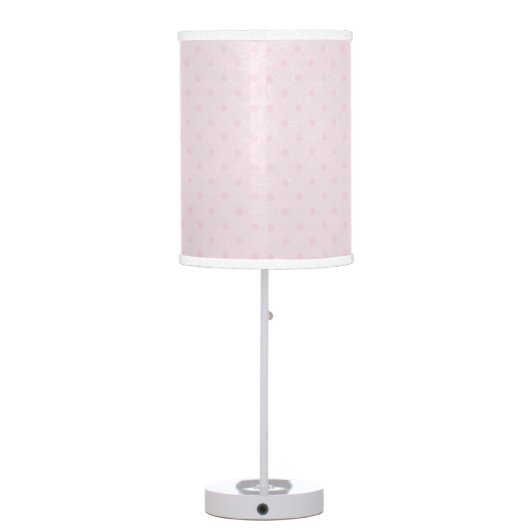 Baby Safari Pink Sleepy Giraffe Nursery Art Gift Table Lamp (Back)