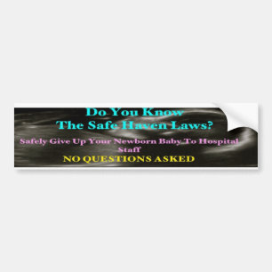 Baby Safe Haven Bumper Sticker