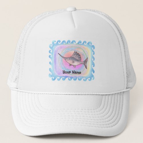 Baby Sailfish custom name  Hat