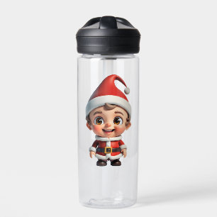 Baby Santa Claus Merry Christmas Water Bottle