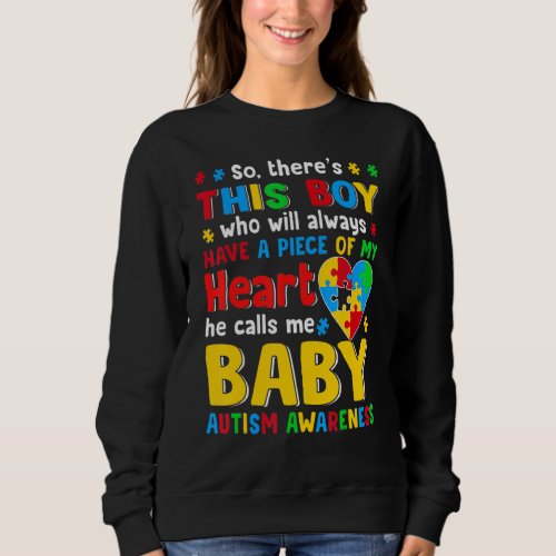 Baby Saurus Autism Awareness 1 Sweatshirt