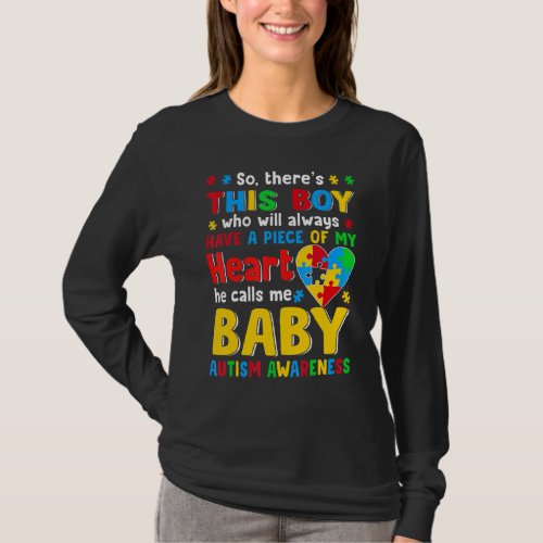 Baby Saurus Autism Awareness 1 T_Shirt