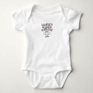 Baby Saying Newborn: World cutest Alarm Clock Bodysuit