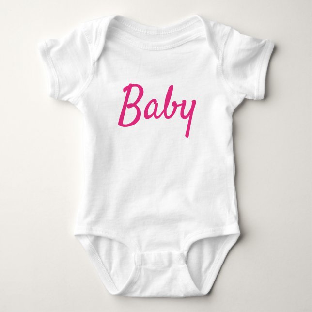 Baby Script Baby Bodysuit (Front)