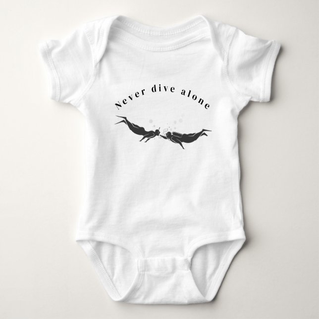 baby scuba diving suits baby bodysuit (Front)